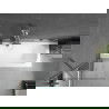 Mexen Vega stačiakampė vonia 160 x 70 cm su apdaila ir 1-durio pertvara 60 cm, skaidri chromu - 550116070X9506000001