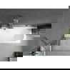 Mexen Vega stačiakampė vonia 160 x 70 cm su apdaila ir vienu 80 cm sparnu, skaidri, chromas - 550116070X9508000001