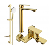 Mexen Royo DF05 vonios komplektas, auksinis - 72213DF05-50