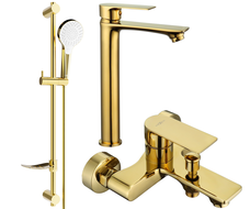 Mexen Royo DF05 vonios komplektas, auksinis - 72213DF05-50