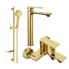 Mexen Royo DF40 vonios komplektas, auksinis - 72213DF40-50