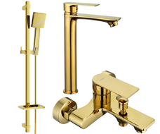 Mexen Royo DQ45 vonios komplektas, auksinis - 72213DQ45-50