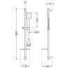 Mexen Royo DQ45 vonios komplektas, Auksinė - 72213DQ45-50