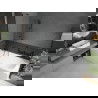 Mexen Vega stačiakampė vonia 170 x 70 cm su apdaila ir 1 durų pertvara 100 cm, skaidri, juoda - 550117070X9510000070