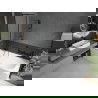 Mexen Vega stačiakampė vonia 170 x 70 cm su apdaila ir 1-durio pertvara 50 cm, juodas raštas - 550117070X9505007070