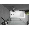 Mexen Vega stačiakampė vonia 170 x 70 cm su apdaila ir vienos dalies ekranu 100 cm, juodas raštas - 550117077X9510007077