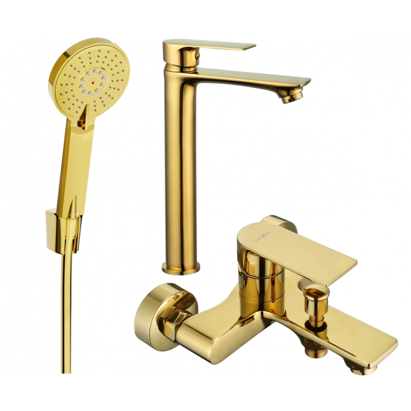 Mexen Royo R40 vonios komplektas, auksinis - 72213R40-50