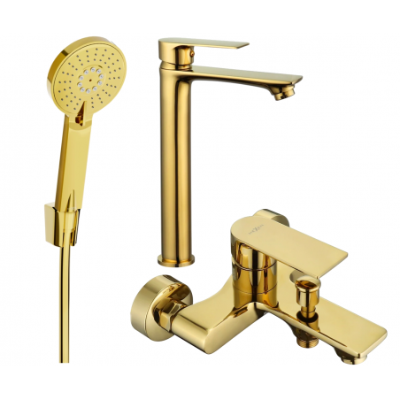 Mexen Royo R40 vonios komplektas, auksinis - 72213R40-50