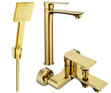 Mexen Royo R45 vonios komplektas, auksinis - 72213R45-50