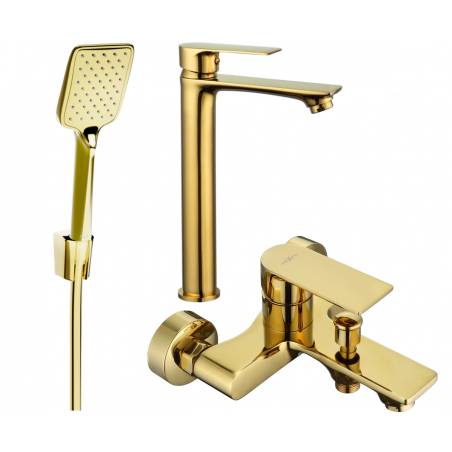 Mexen Royo R62 vonios komplektas, auksinis - 72213R62-50