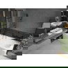 Mexen Vega stačiakampė vonia 150 x 70 cm su apdaila ir 2 dalių ekraniniu uždangalu 80 cm, juodo rašto - 550115070X9208027077