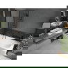 Mexen Vega stačiakampė vonia 160 x 70 cm su uždanga ir dviejų durų širma 100 cm, juodas raštas - 550116070X9210027070