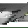 Mexen Vega stačiakampė vonia 170 x 70 cm su apdaila ir 2-durių ekranu 80 cm, permatoma, juoda - 550117070X9208027000