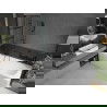 Mexen Vega stačiakampė vonia 170 x 70 cm su korpusu ir dviejų dalių 120 cm ekranu, juodas raštas - 550117077X9212027077