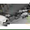 Mexen Vega stačiakampė vonia 180 x 80 cm su apdaila ir 2-durų pertvara 100 cm, permatoma, chromas - 550118080X9210020100