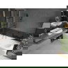 Mexen Vega stačiakampė vonia 180 x 80 cm su apdaila ir 100 cm 2-durių širmu, juodas raštas - 550118080X9210027077