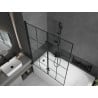 Mexen Vega stačiakampė vonia 180 x 80 cm su apdaila ir dviem 120 cm plokštėmis, juodas raštas - 550118080X9212027077