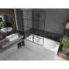 Mexen Vega stačiakampė vonia 180 x 80 cm su apdaila ir dviem 120 cm plokštėmis, juodas raštas - 550118080X9212027077