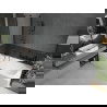 Mexen Vega stačiakampė vonia 170 x 70 cm su apdaila ir vienos durų 120 cm pertvaru, skaidri, juoda - 550117070X9412117000