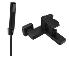 Mexen Mino R77 vonios maišytuvas su dušo komplektu, juodas - 7243R77-70