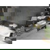 Mexen Vega stačiakampė vonia 150 x 70 cm su apdaila ir vieno segmento pertvara 60 cm, permatoma, auksinė - 550115070X9506000050