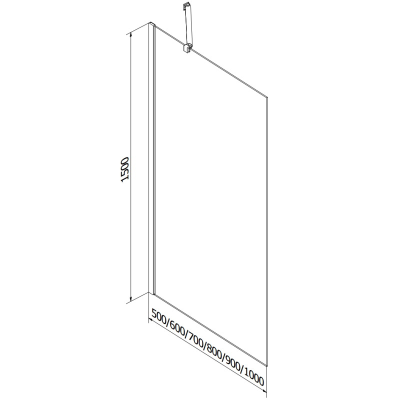 Mexen Vega stačiakampė vonia 170 x 70 cm su apdaila ir 1-duris širmeliu 90 cm, skaidri, auksinė - 550117070X9509000050
