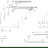 Mexen Alexa DS62 vonios rinkinys, chromas - 71203DS62-00
