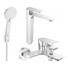 Mexen Alexa R40 vonios kambario komplektas, chromas - 71213R40-00