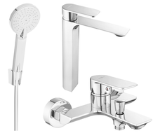 Mexen Alexa R40 vonios kambario komplektas, chromas - 71213R40-00