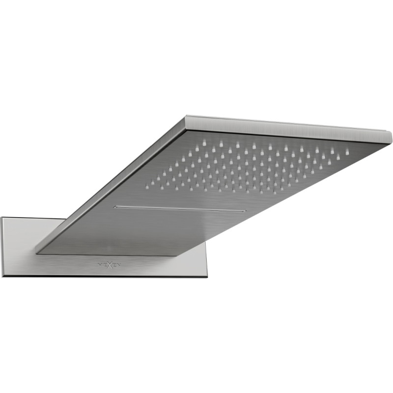 Mexen Waterfall lietaus dušo galva slim 50 x 22 cm, šlifuotas pilkai rudas - 79190-66