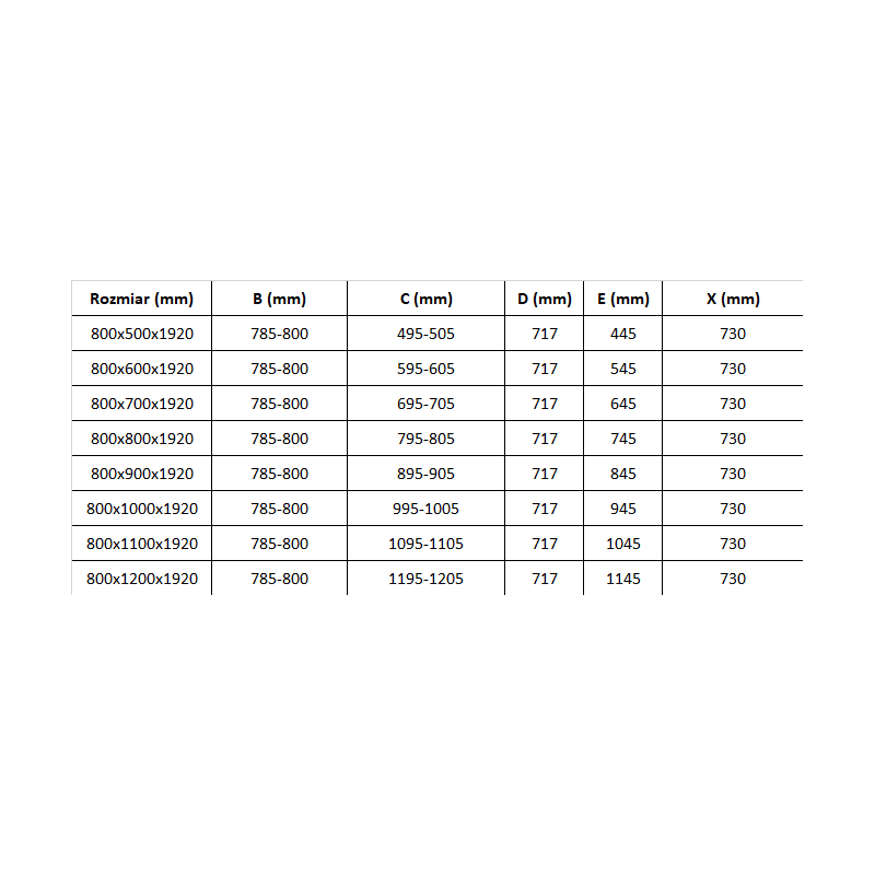 Mexen Pretoria dušo kabina varstoma 80 x 100 cm, permatoma, chromo - 852-080-100-01-00