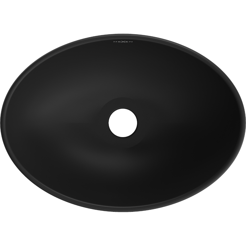 Mexen Elza stalviršinis praustuvas 40 x 33 cm, juodas matinis - 21014085