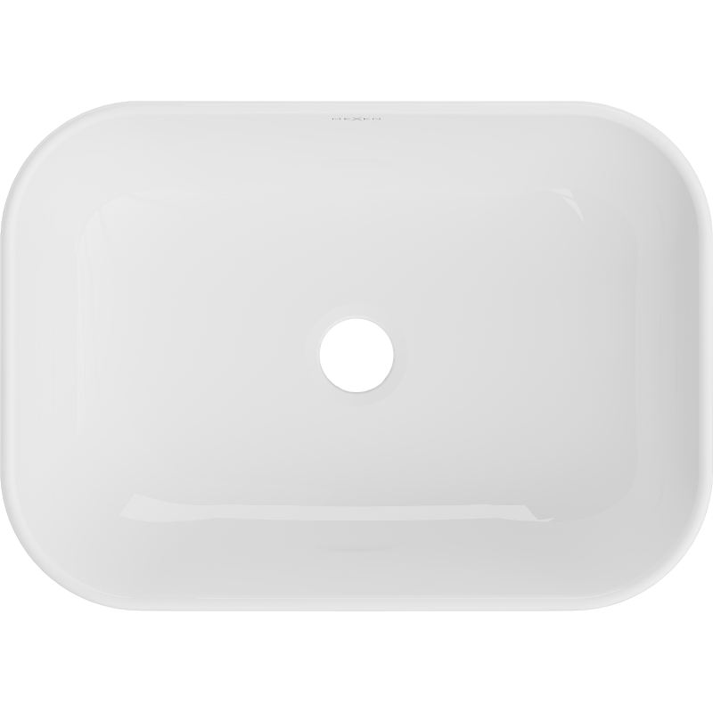 Mexen Rita praustuvas, montuojamas ant stalviršio, 45 x 32 cm, baltas - 21084500