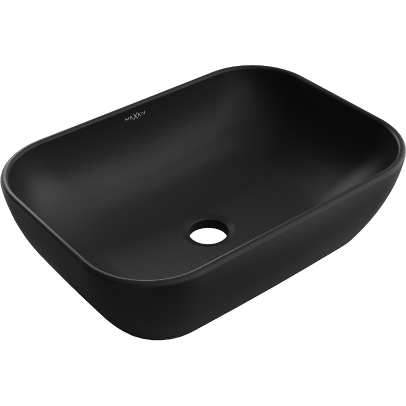 Mexen Rita antstalinio tipo praustuvas 45 x 32 cm, juodas matinis - 21084585