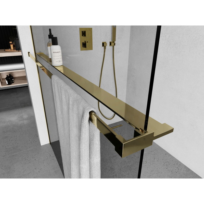 Mexen lentyna dušo sienelei su rankšluosčių laikikliu, auksinė - 800-02-50