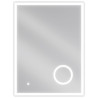 Mexen Kala apšviestas vonios veidrodis su kosmetiniu veidrodėliu 60 x 80 cm, LED 6000K, nuo rasos - 9820-060-080-611-00