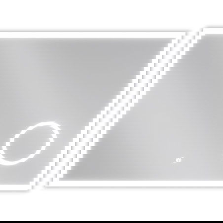 Mexen Kala apšviestas vonios veidrodis su kosmetiniu veidrodžiu 80 x 60 cm, LED 6000K, antifog - 9820-080-060-611-00