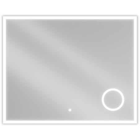 Mexen Kala veidrodinis vonios apšviestas veidrodis su kosmetiniu veidrodžiu 100 x 80 cm, LED 6000K, nuo rasos - 9820-100-080-61?