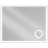 Mexen Kala veidrodinis vonios apšviestas veidrodis su kosmetiniu veidrodžiu 100 x 80 cm, LED 6000K, nuo rasos - 9820-100-080-61?