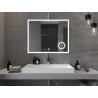 Mexen Kala apšviestas vonios veidrodis su kosmetiniu veidrodėliu 100 x 80 cm, LED 6000K, apsauga nuo garų - 9820-100-080-611-00