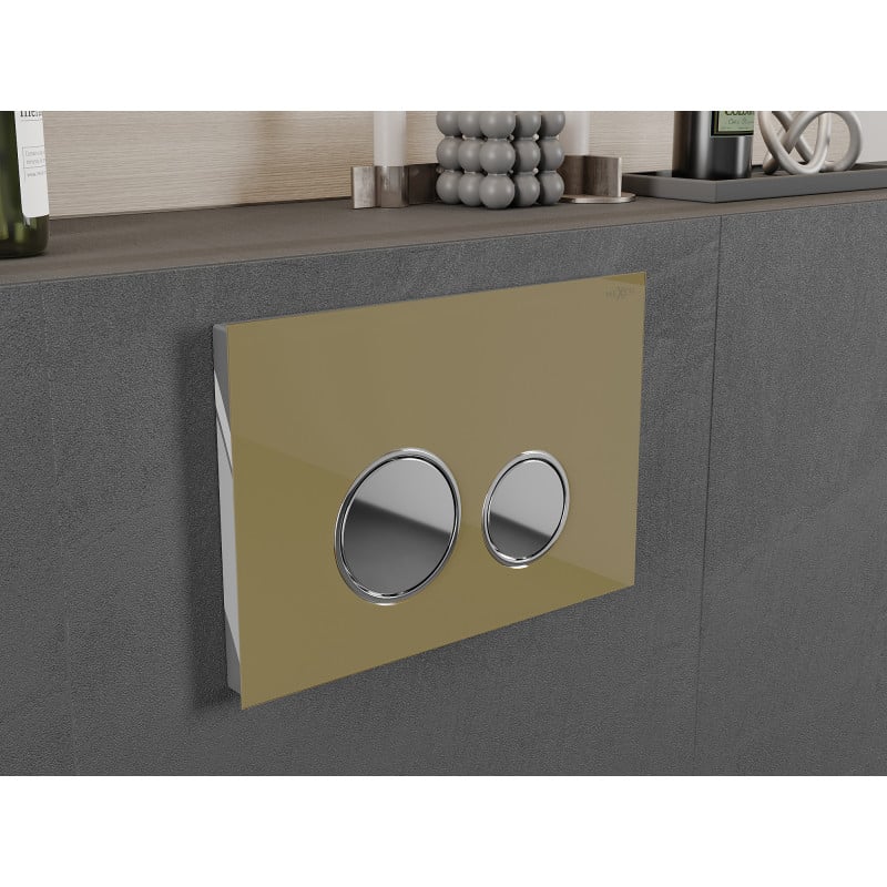 Mexen Fenix 06 nuleidimo mygtukas, auksinis šampano - 600624