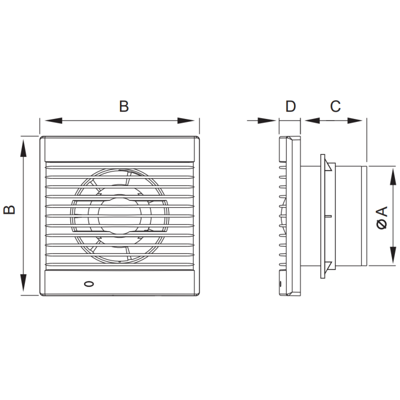 Mexen EXS 120 vonios ventiliatorius, baltas - W9604-125-00