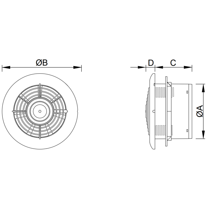 Mexen WXR 100 vonios ventiliatorius, baltas - W9605-100-00