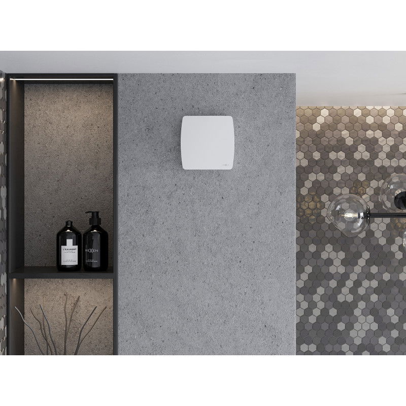 Mexen AXS 100 vonios kambario ventiliatorius su drėgmės jutikliu, baltas - W9601-100H-00