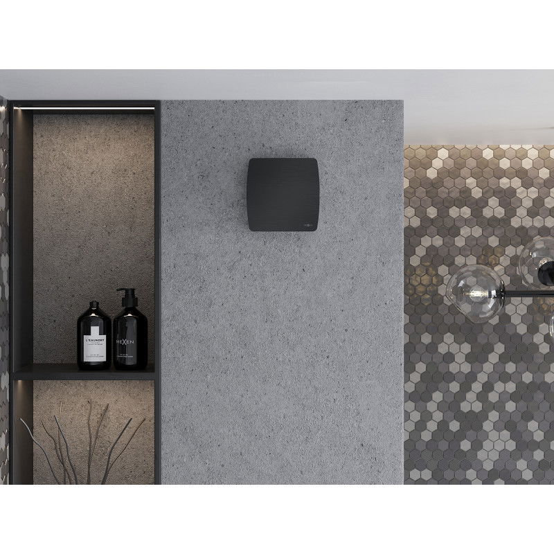 Mexen AXS 100 vonios ventiliatorius su laikmačiu, juodas - W9601-100T-70