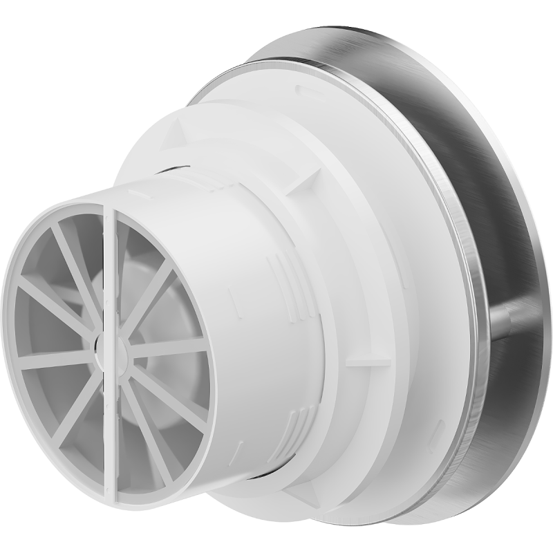 Mexen AXR 100 vonios ventiliatorius su drėgmės jutikliu, sidabrinis - W9602-100H-11