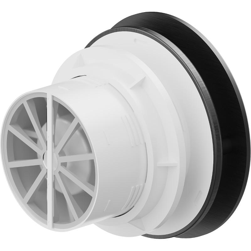 Mexen AXR 100 mm vonios ventiliatorius su drėgmės jutikliu, juodas - W9602-100H-70