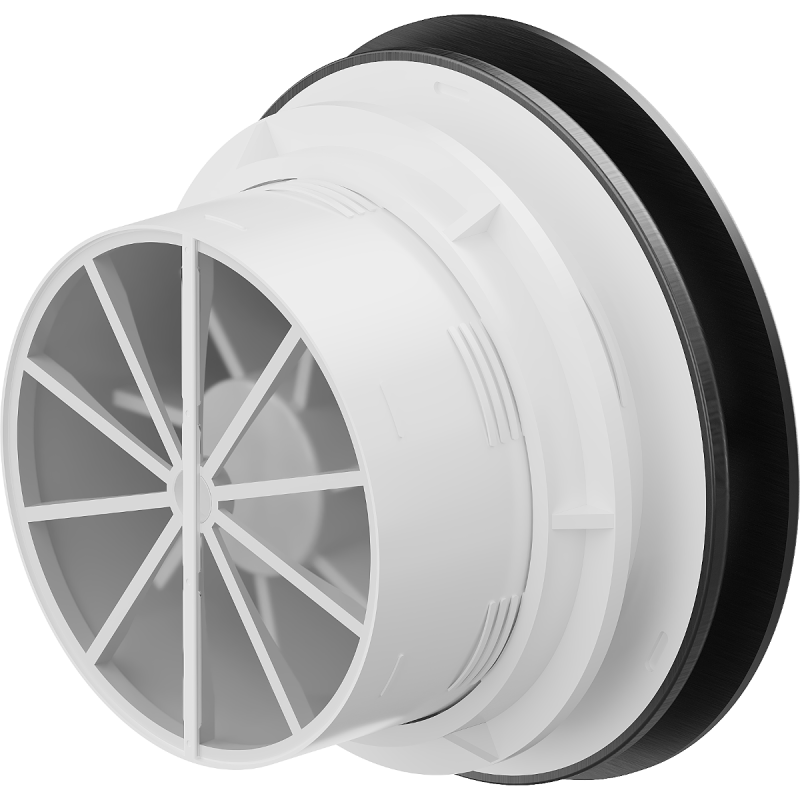 Mexen AXR 150 vonios ventiliatorius su drėgmės jutikliu, juodas - W9602-150H-70