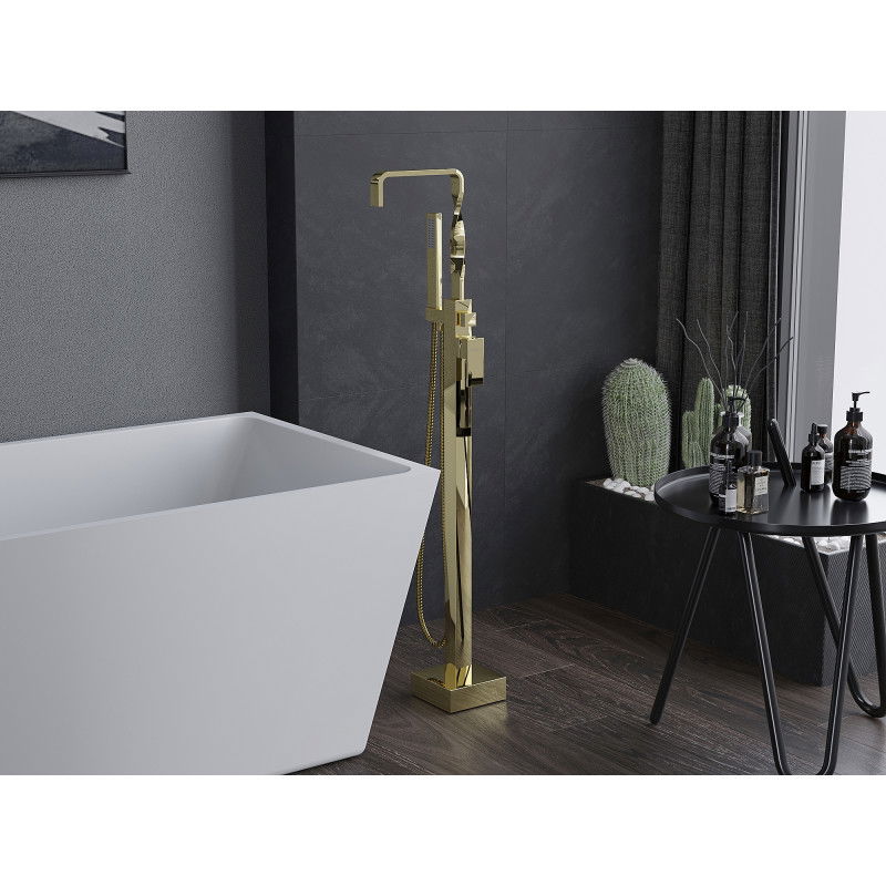 Mexen Avila laisvai stovintis vonios maišytuvas, auksinis - 75833-50