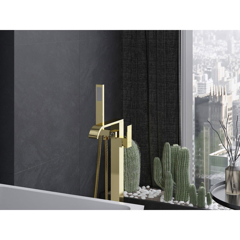 Mexen Lava laisvai stovimas vonios maišytuvas, auksinis - 752433-50